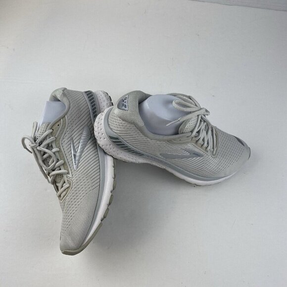 Brooks Womens Adrenaline GTS 20 1202961B153 White Running Shoes Size 10.5 Wide - Picture 6 of 16